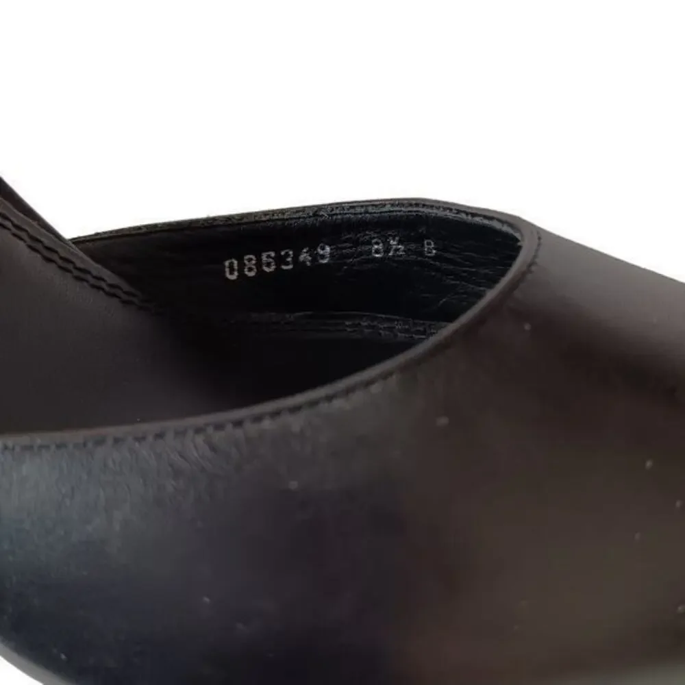 RALPH LAUREN COLLECTION‎ Purple Label Shoes Heels Pumps D'Orsay Size 8.5 Black